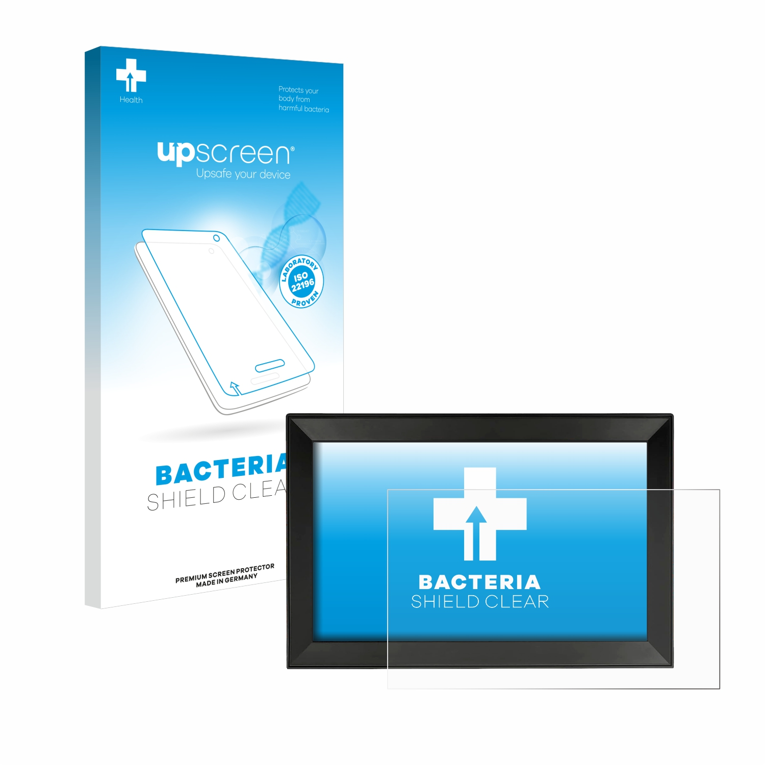 UPSCREEN antibakteriell klare Schutzfolie(für Aeezo Großer WiFi Zoll Digitaler 15,6 Bilderrahmen)