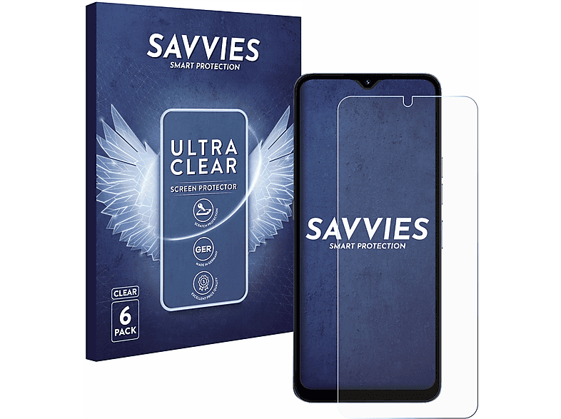 SAVVIES 6x klare Schutzfolie(für Umidigi A15)