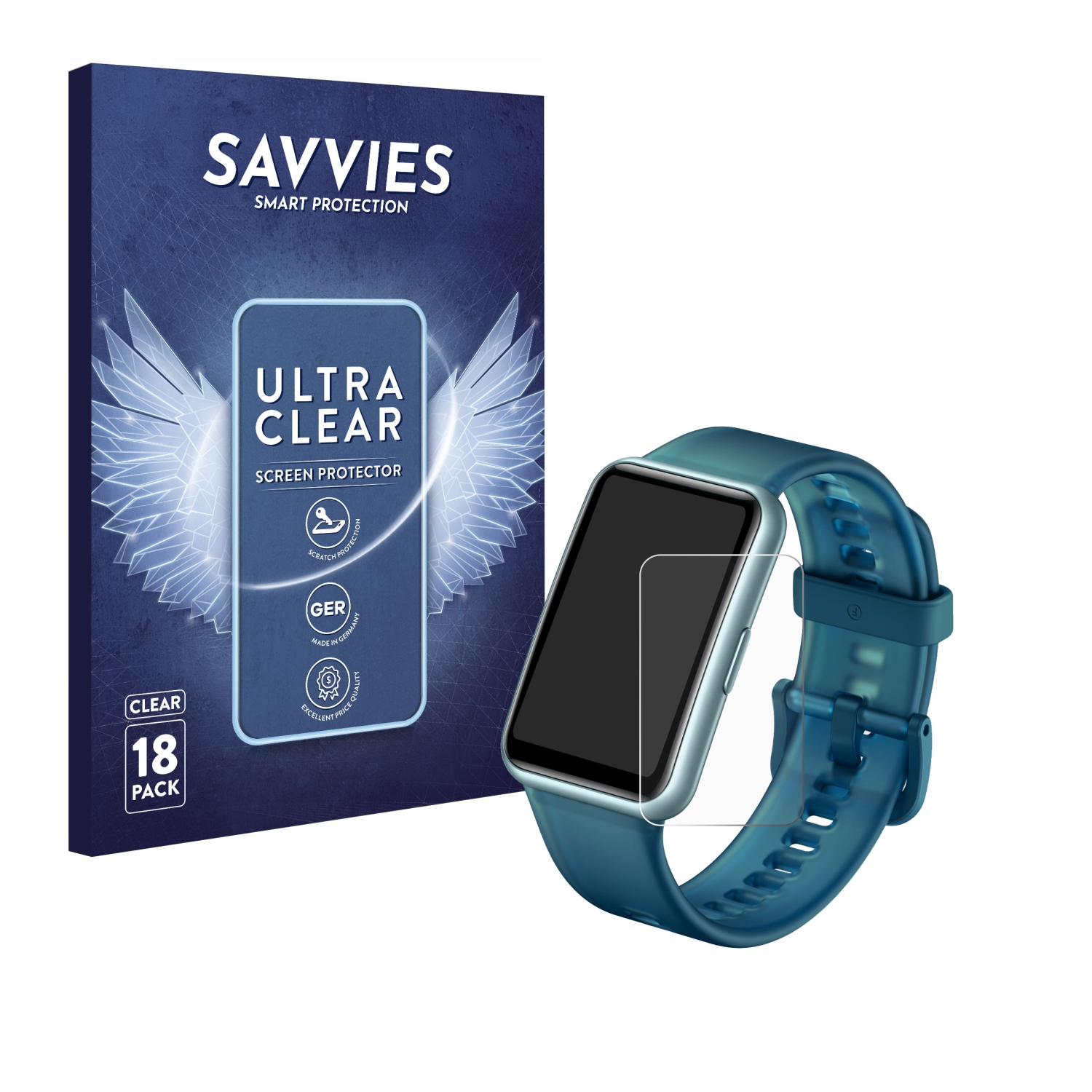 Special Huawei Watch klare Fit SAVVIES Edition) 18x Schutzfolie(für