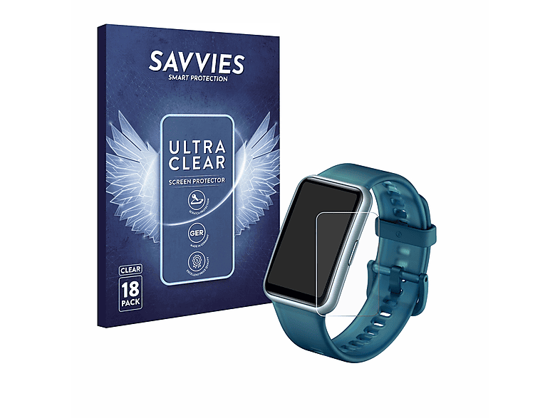 18x klare Edition) Special Huawei Watch Fit SAVVIES Schutzfolie(für