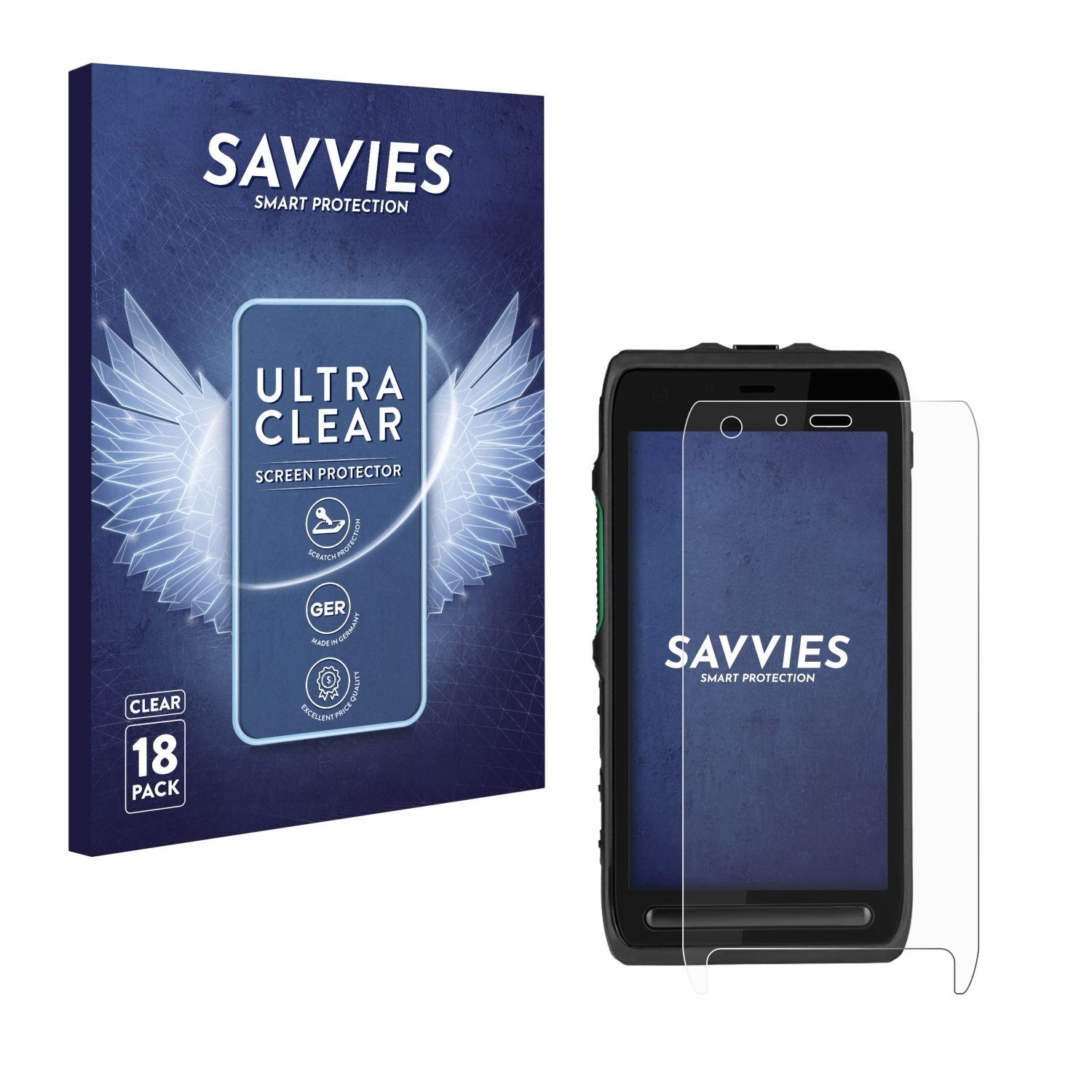 SAVVIES 18x L11) klare Schutzfolie(für LEX Motorola