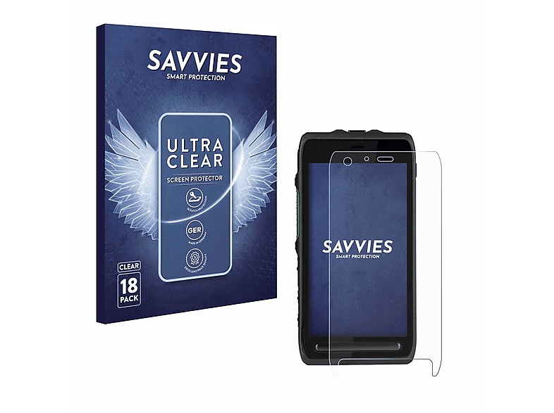 SAVVIES 18x klare Motorola Schutzfolie(für L11) LEX