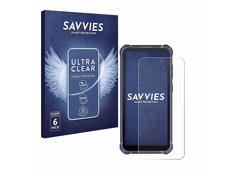 SAVVIES 6x klare Schutzfolie(für Hotwav W10)