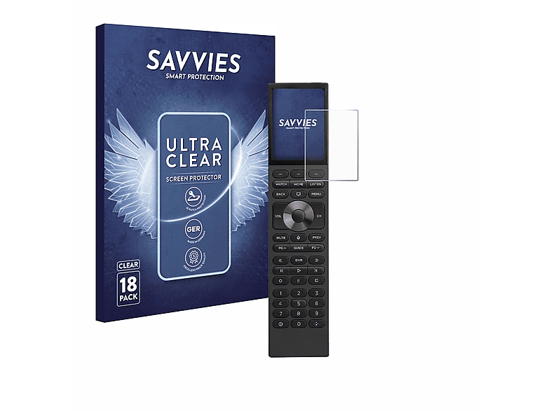 SAVVIES 18x klare Schutzfolie(für Control 4 Halo Remote)