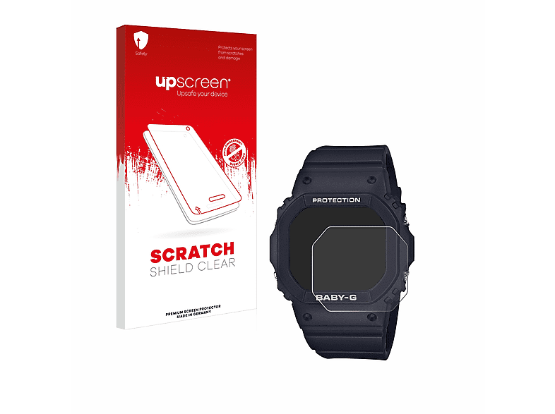 UPSCREEN Kratzschutz klare Schutzfolie(für Casio Baby-G BGD-565)