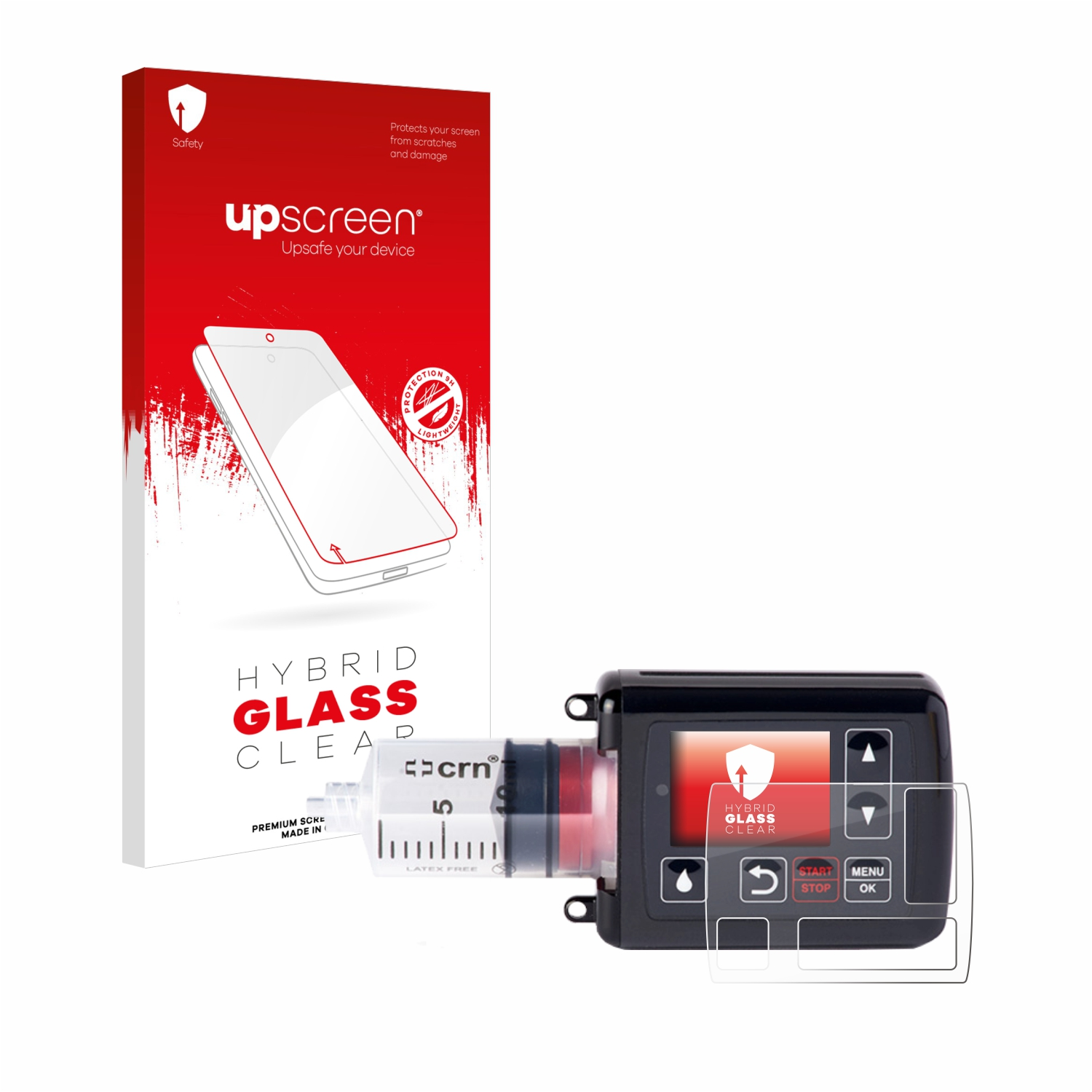 UPSCREEN klare Schutzfolie(für Cane 4-30) Par Crono