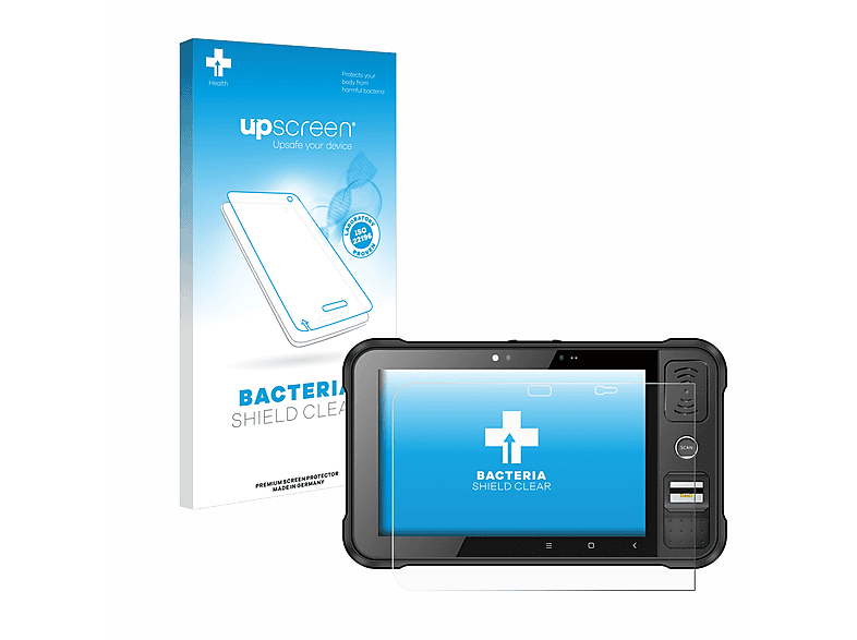 UPSCREEN antibakteriell klare Schutzfolie(für Chainway P80 RFID Tablet)