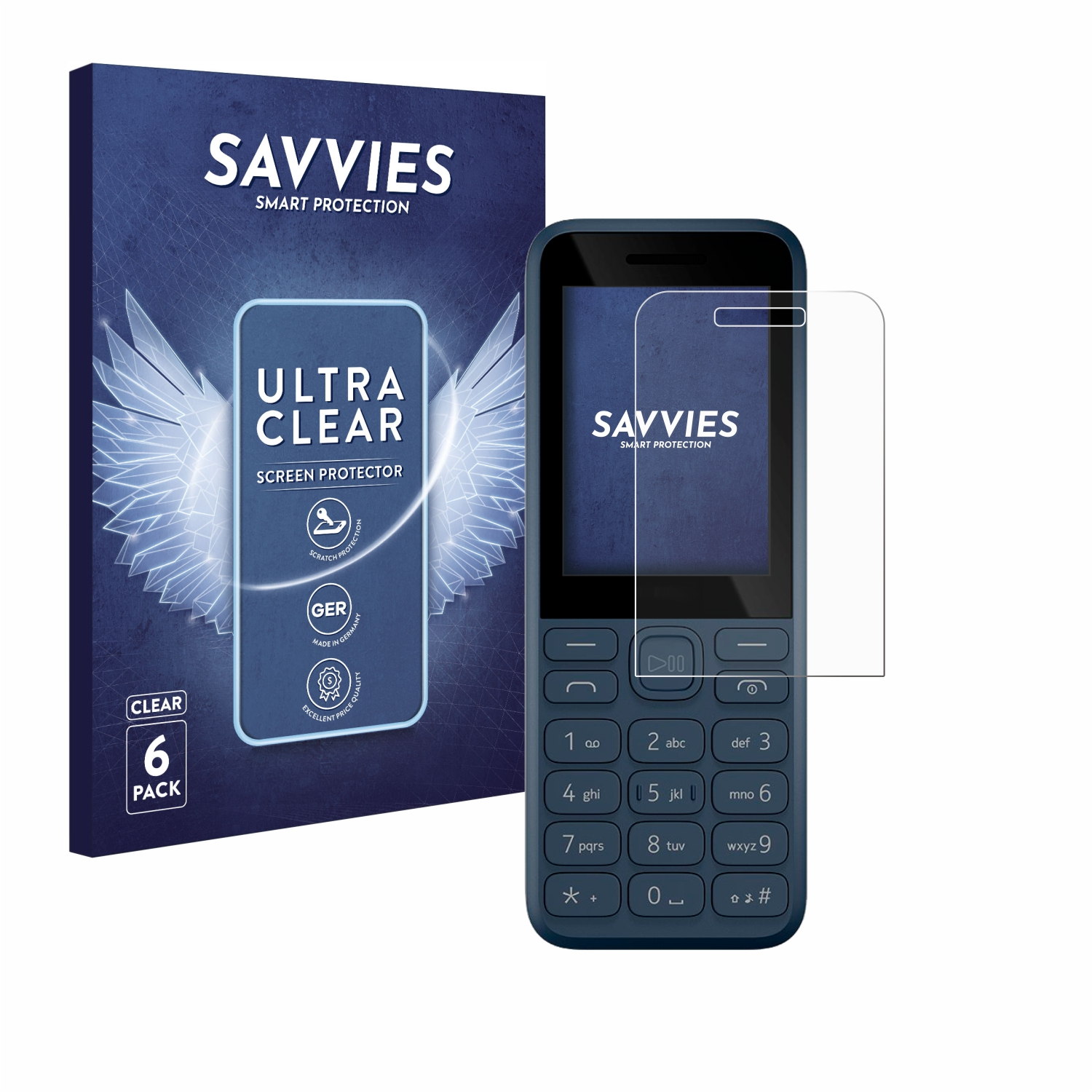 Schutzfolie(für klare (2023)) SAVVIES Nokia 6x 130