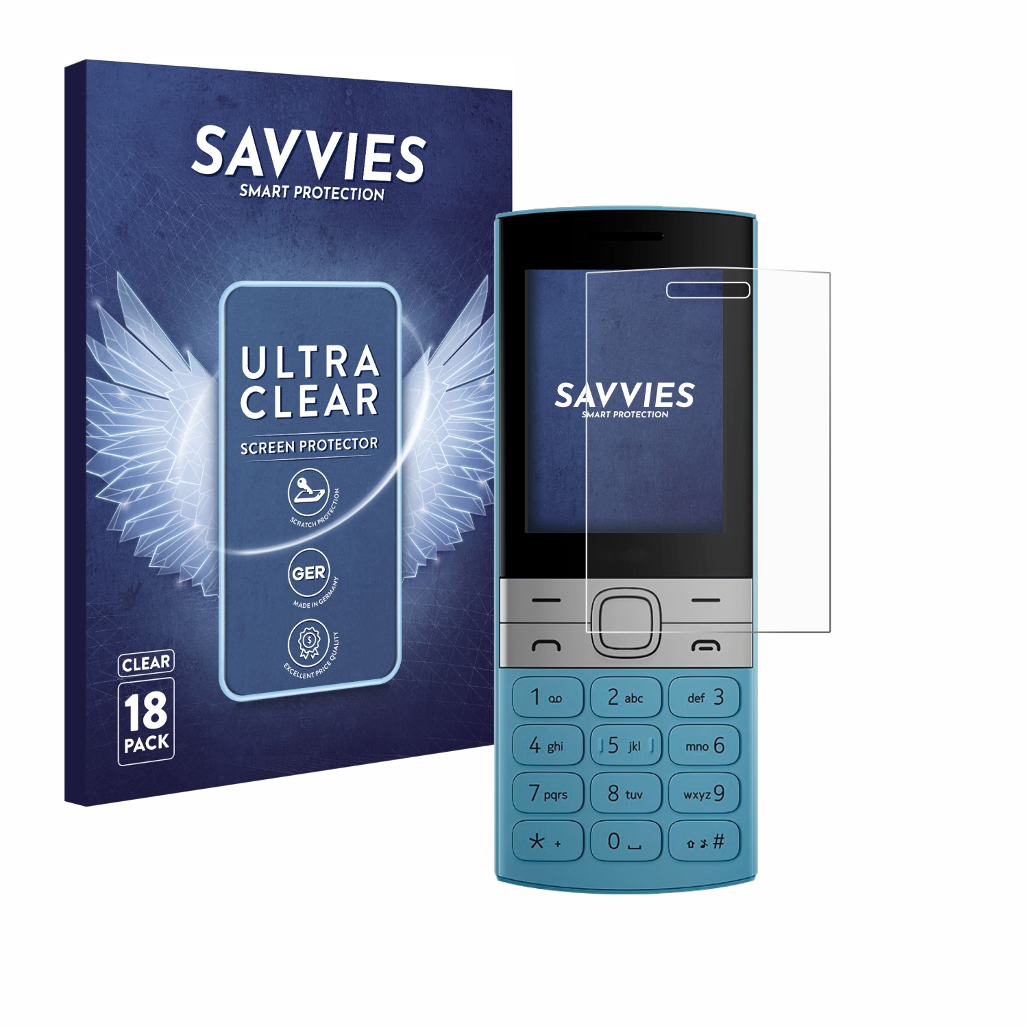 SAVVIES 18x 150 Schutzfolie(für klare Nokia (2023))