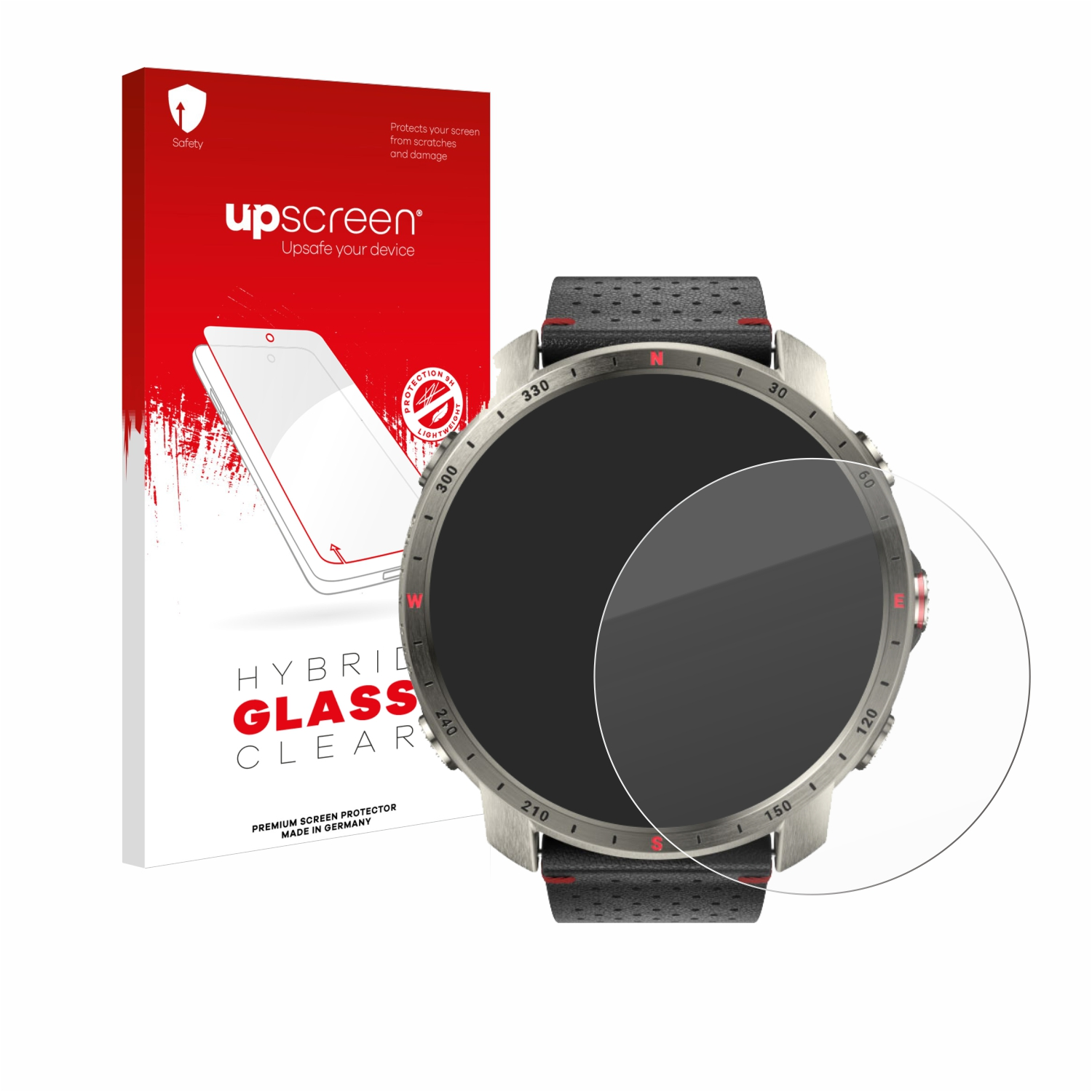 klare UPSCREEN Grit Pro Schutzfolie(für X Polar Titan)