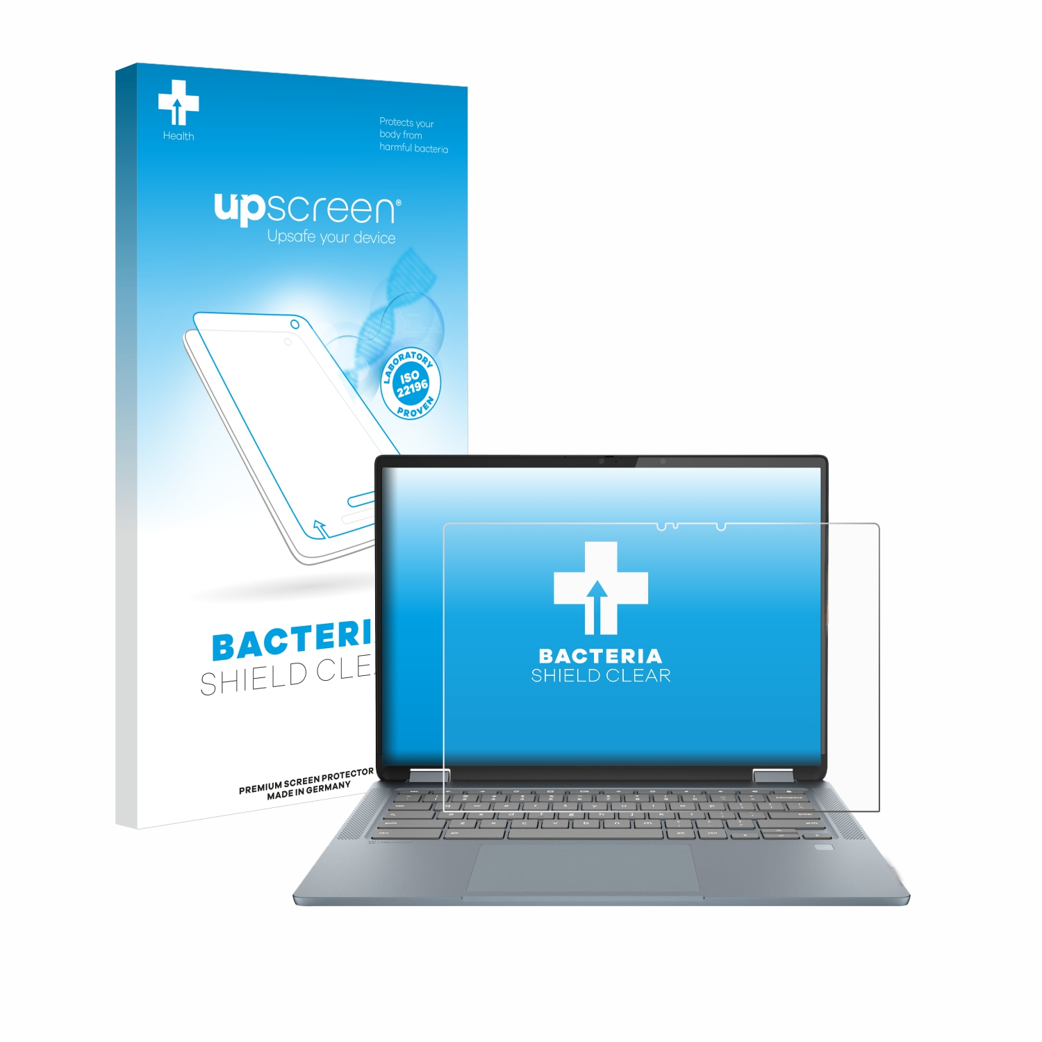 UPSCREEN antibakteriell klare Schutzfolie(für Lenovo 7) Flex IdeaPad 5i Gen Chromebook 14