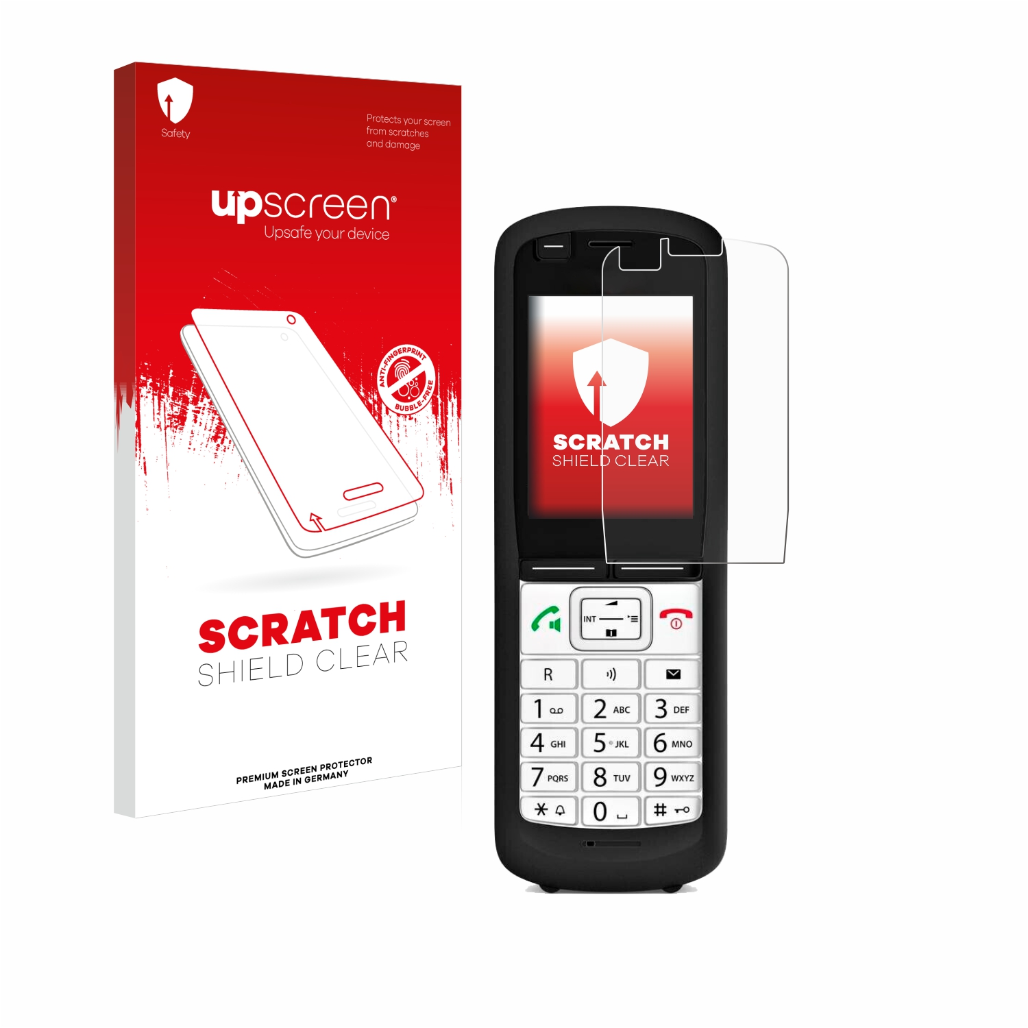DECT klare UPSCREEN Kratzschutz R6) Unify Phone Schutzfolie(für OpenScape