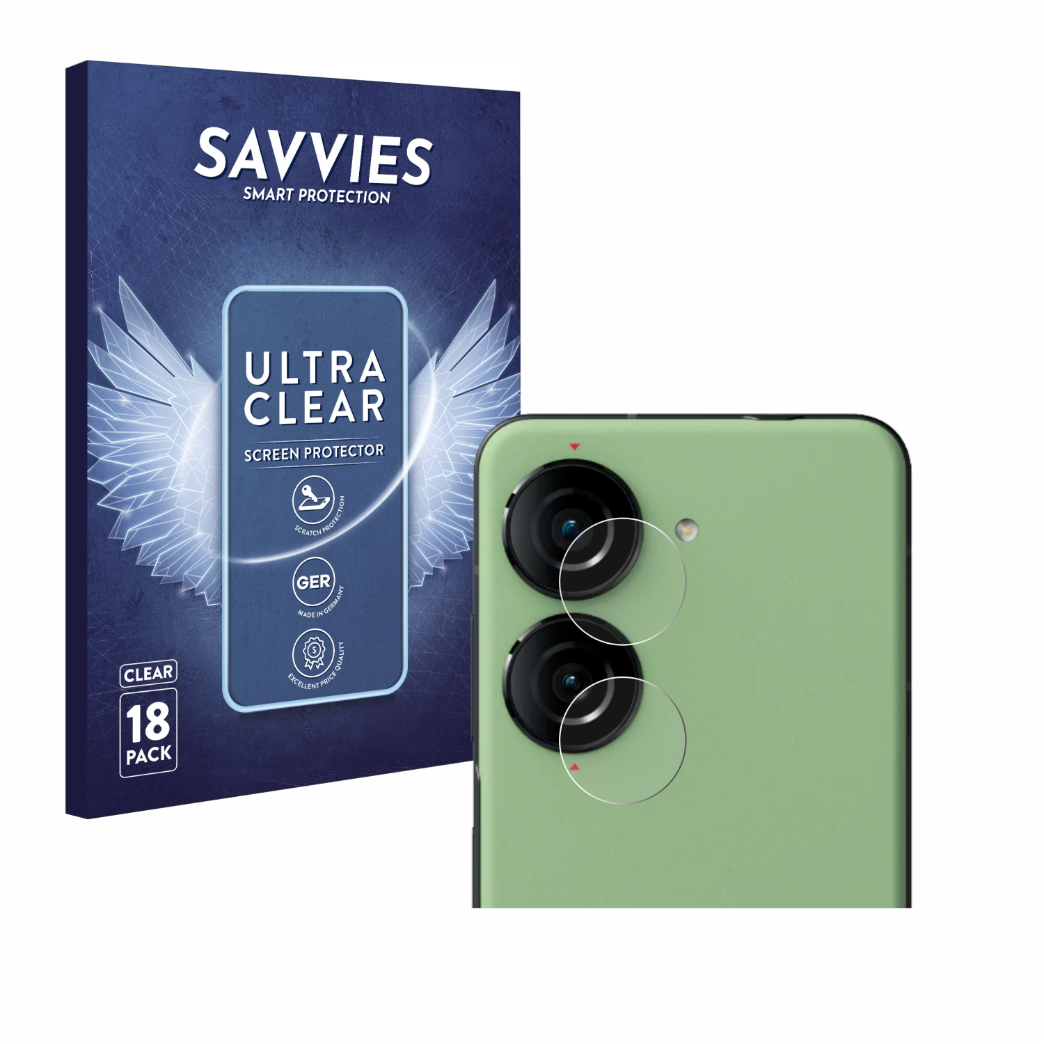 SAVVIES 18x klare ZenFone 10) Schutzfolie(für ASUS