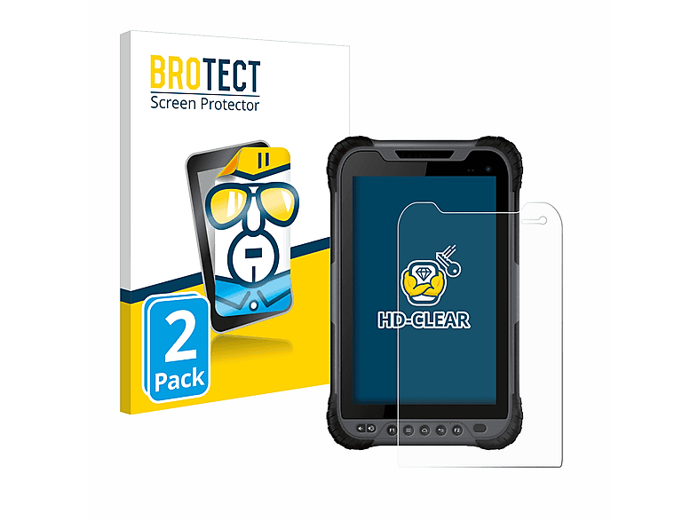 BROTECT 2x klare Schutzfolie(für Stonex UT32 Rugged Tablet)