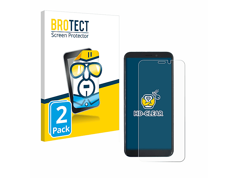 BROTECT 2x klare Schutzfolie(für PINEPHONE Beta Edition)
