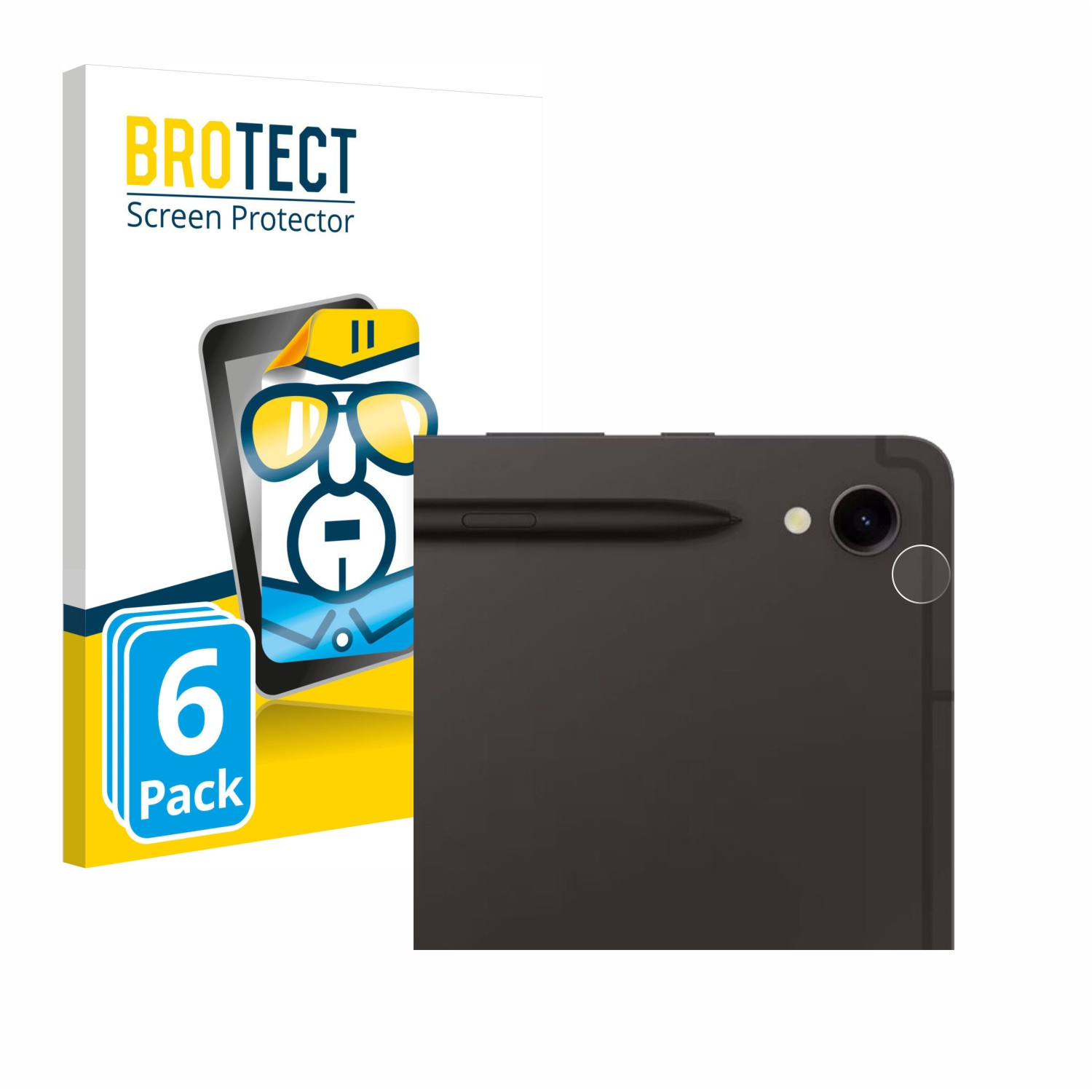 BROTECT 6x klare Schutzfolie(für Samsung Galaxy Tab S9 WiFi)