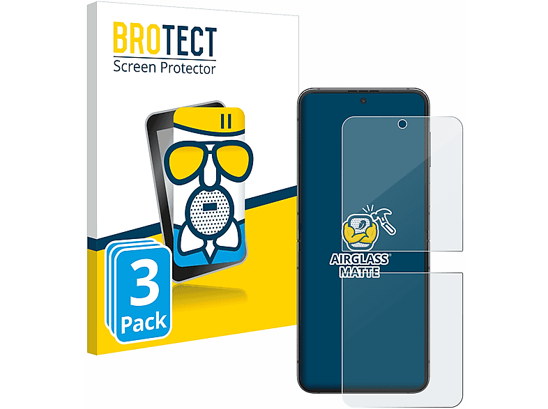 Galaxy BROTECT 5) Schutzfolie(für Airglass Samsung Z 3x matte Flip