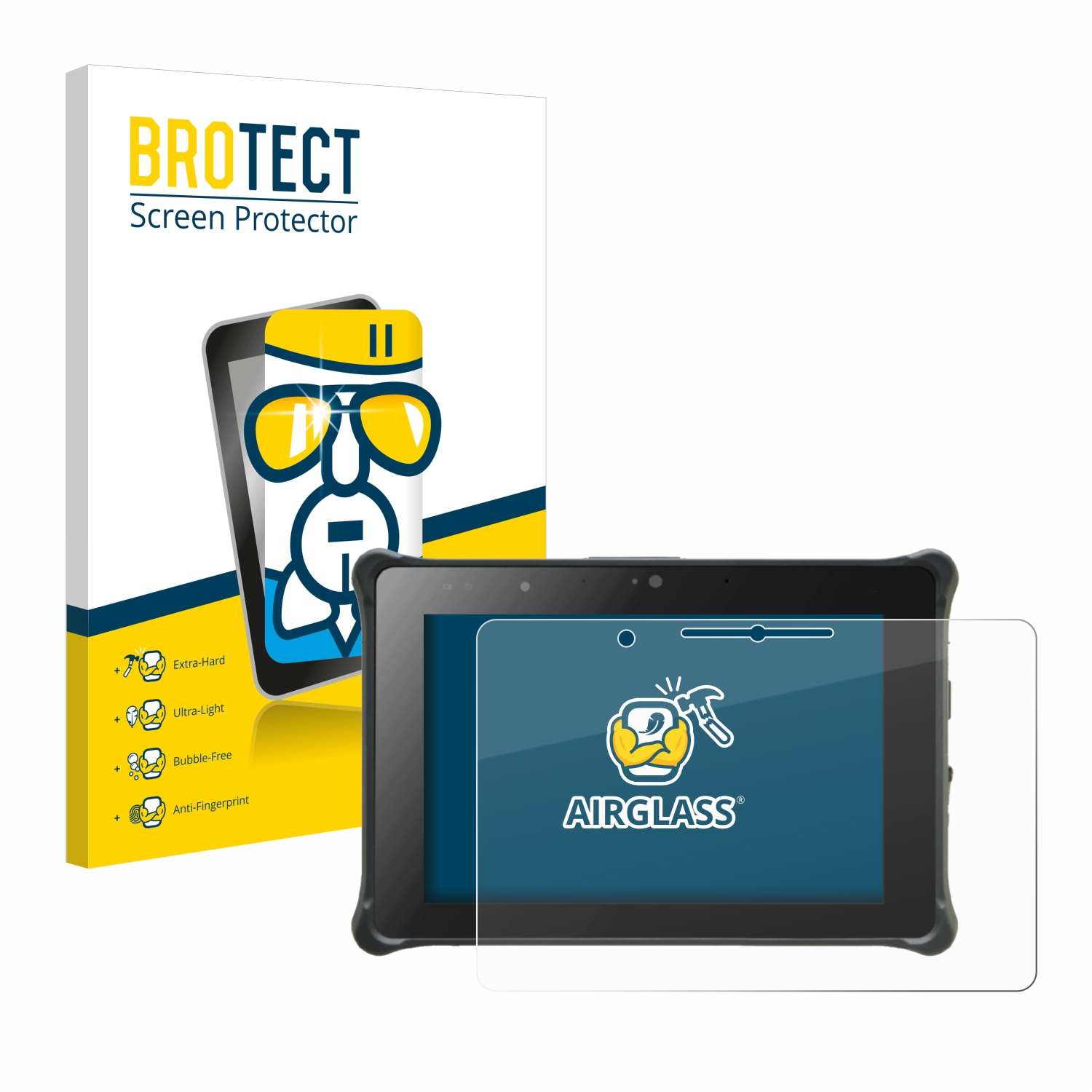 BROTECT Airglass klare Tablet) R8 Durabook Schutzfolie(für