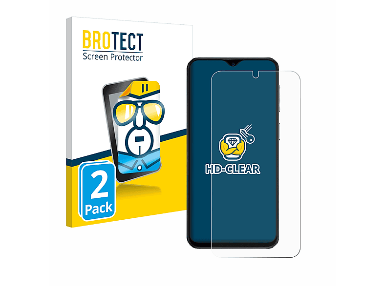 BROTECT 2x klare Schutzfolie(für Ulefone Note 15)