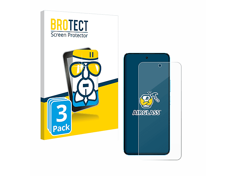 BROTECT 3x Airglass klare Neo Schutzfolie(für Tecno 3) Pova