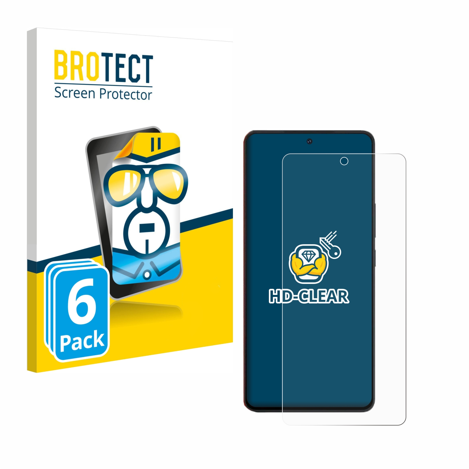 BROTECT 6x klare Schutzfolie(für Vivo iQOO Neo 8)