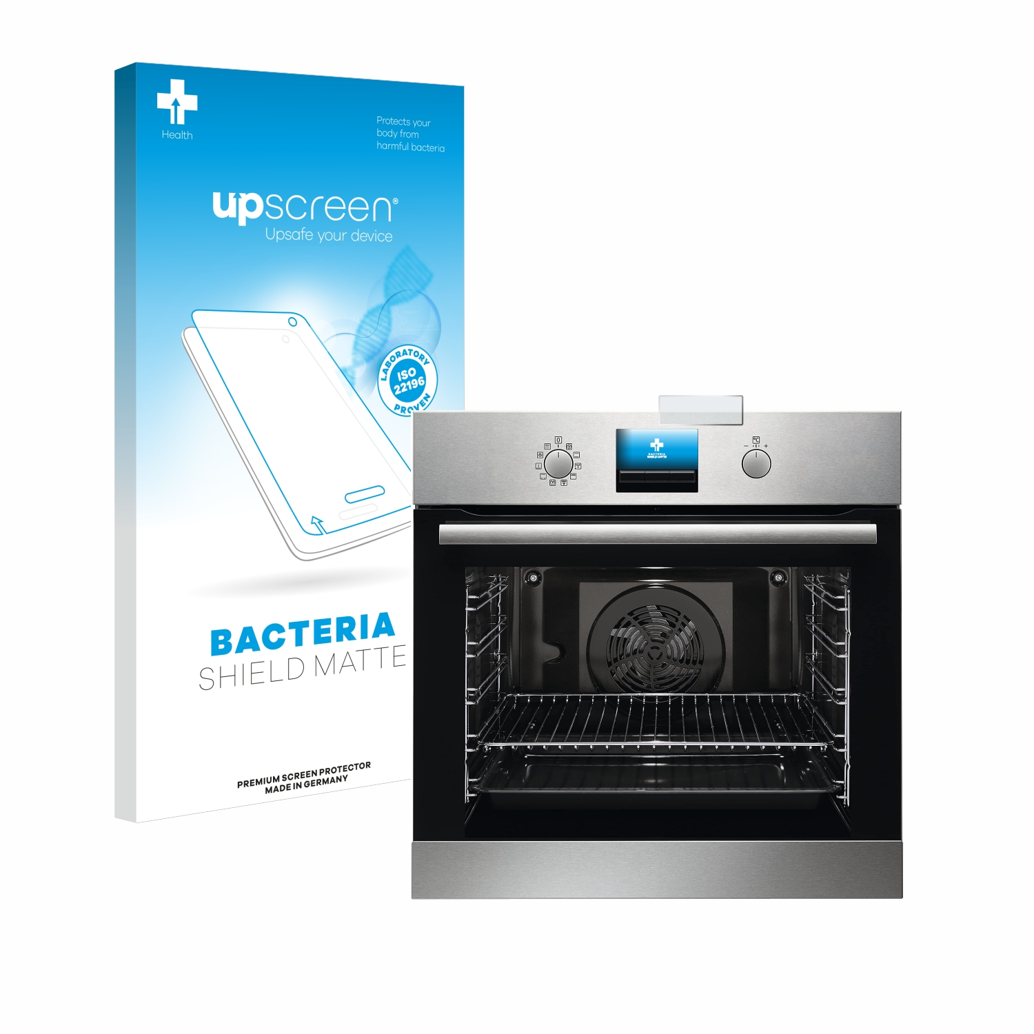 matte antibakteriell Einbaubackofen AEG BPS33102ZM) 6000 Serie entspiegelt UPSCREEN Schutzfolie(für