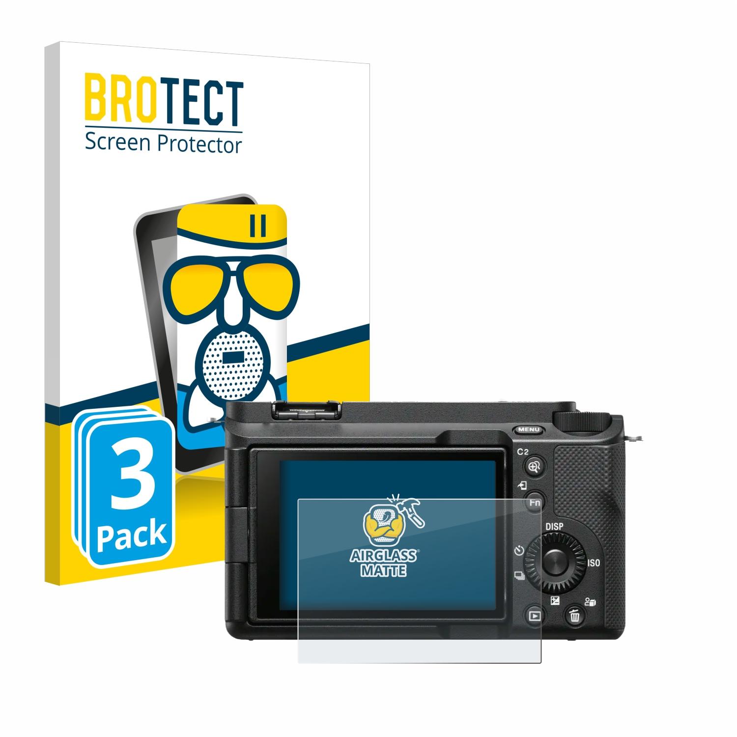 BROTECT 3x ZV-E1) Schutzfolie(für Airglass matte Sony Alpha