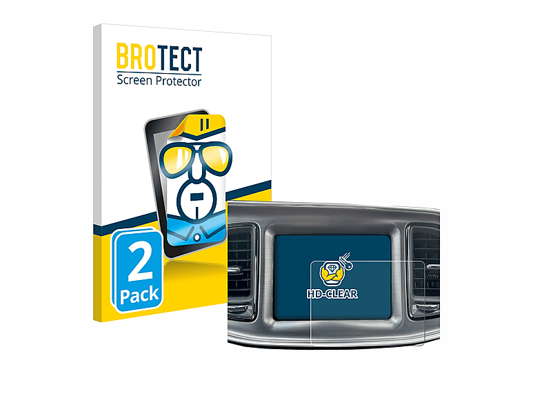 brotect Pellicola Protettiva Opaca per Uconnect 8.4 (Ram 1500/2500 / 3500 / Chassis Cab) Pellicola Protettiva Anti-Riflesso (2 Pezzi