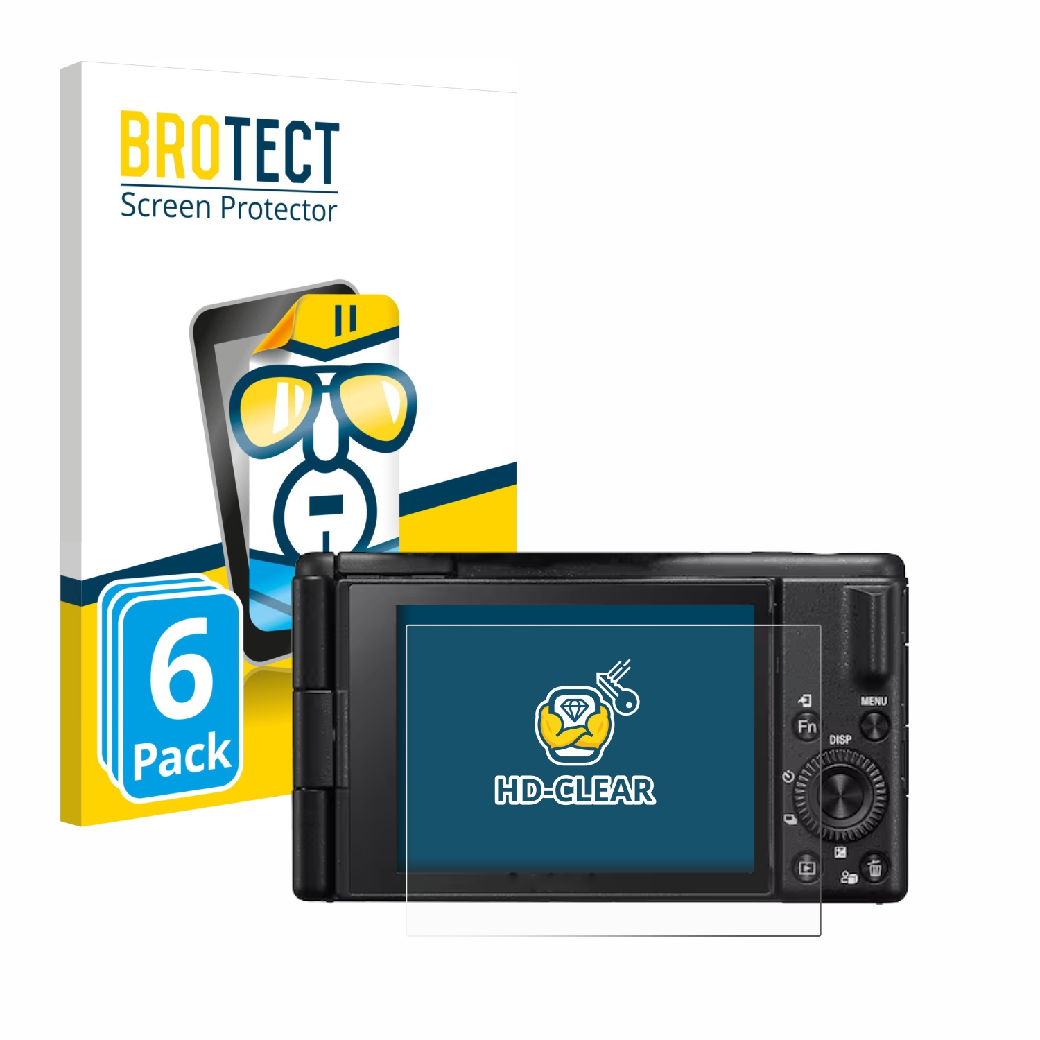 BROTECT 6x klare Schutzfolie(für ZV-1 Sony Vlog-Kamera) II