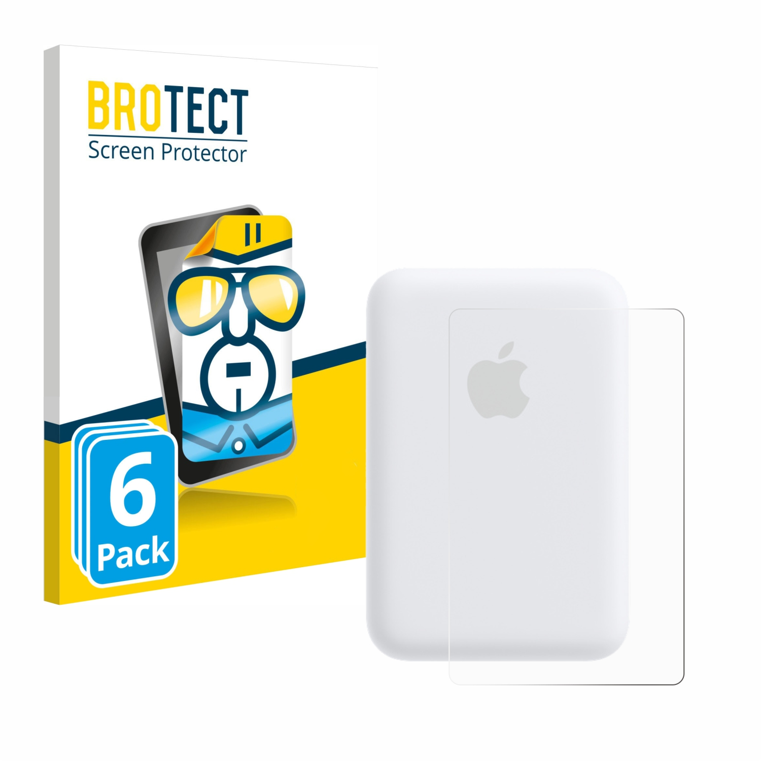BROTECT 6x klare MagSafe Battery) Apple Schutzfolie(für