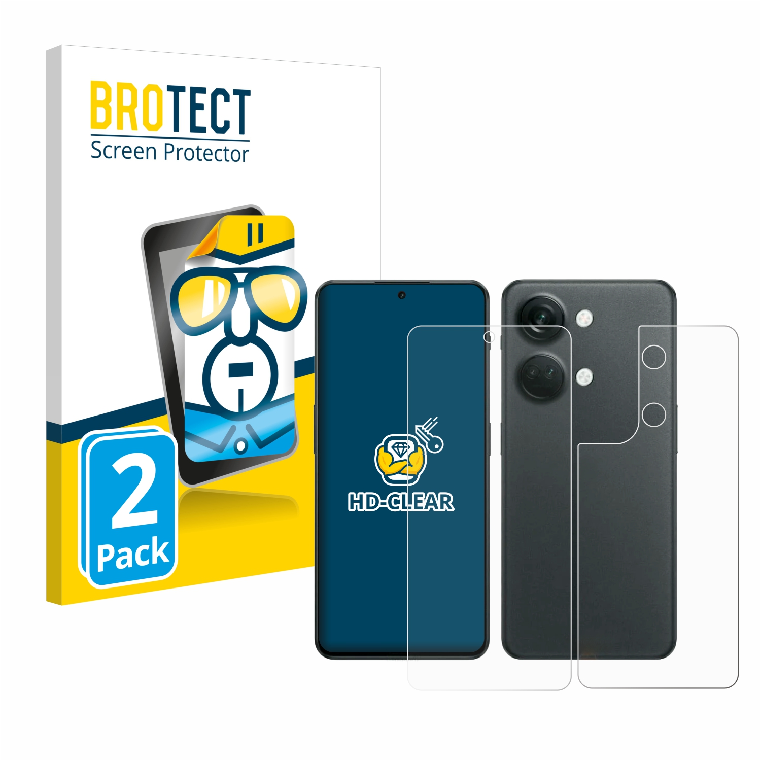 BROTECT 2x klare OnePlus 5G) Schutzfolie(für 3 Nord
