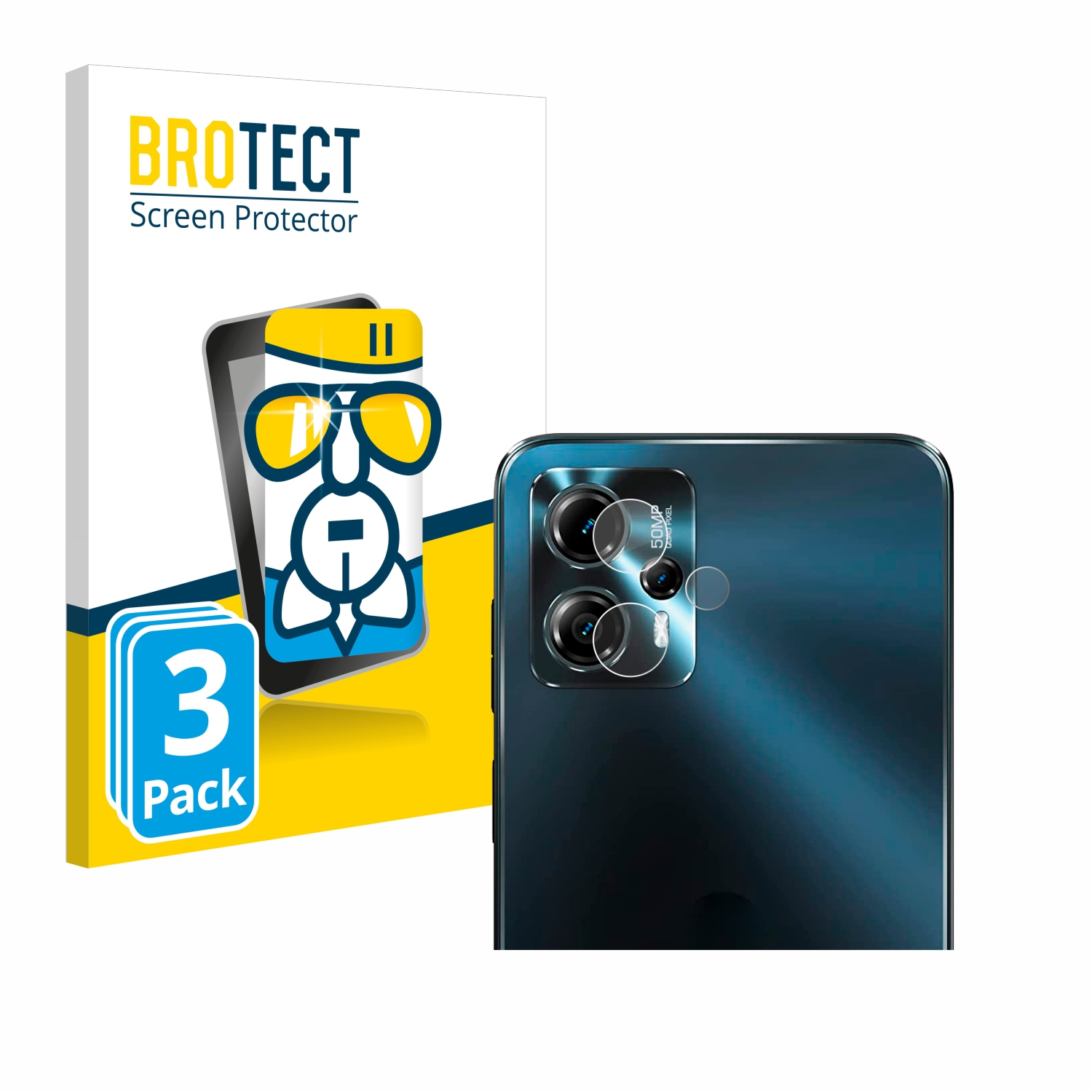 Airglass klare 3x Schutzfolie(für BROTECT Moto G13) Motorola