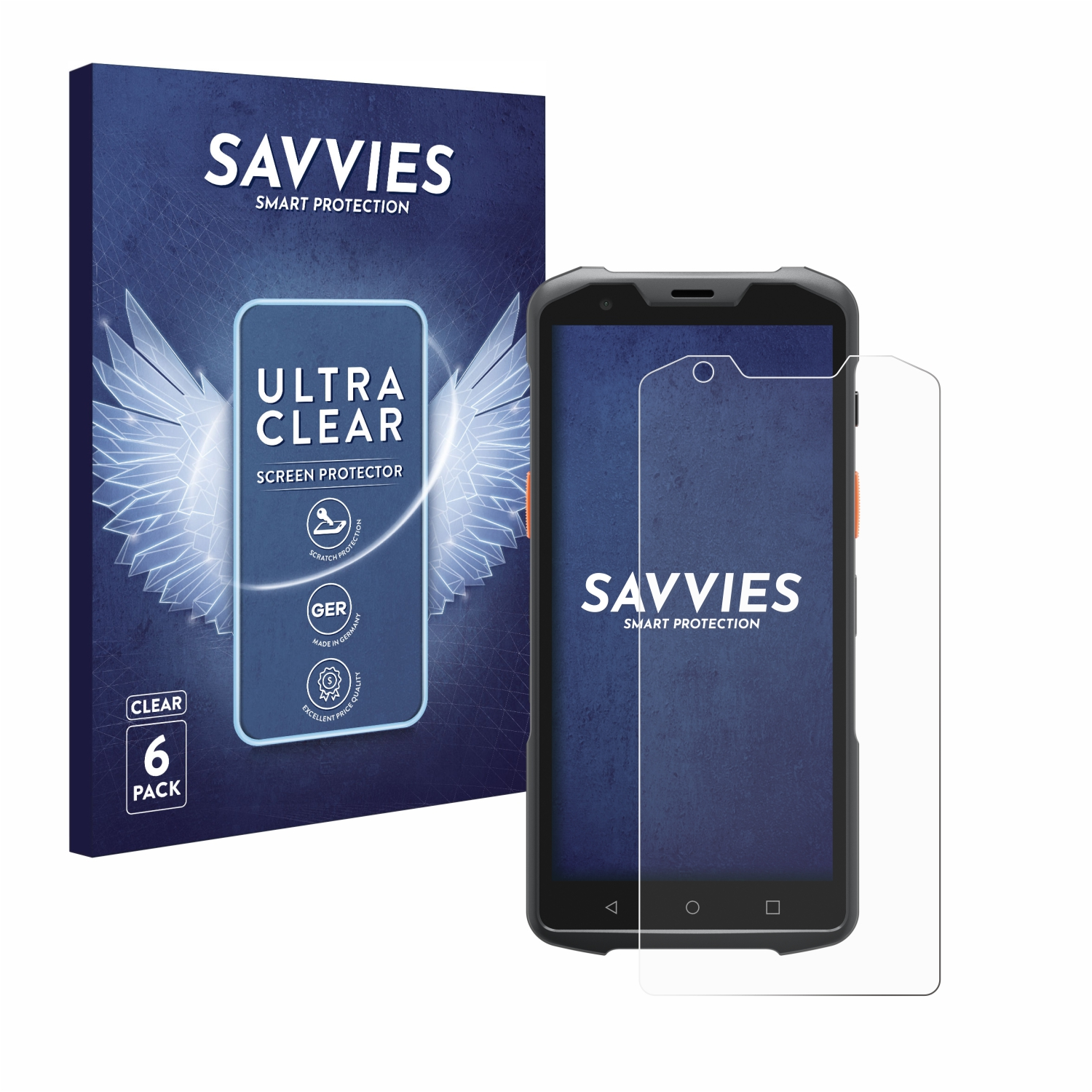 SAVVIES 6x klare Schutzfolie(für L2s Pro) Sunmi