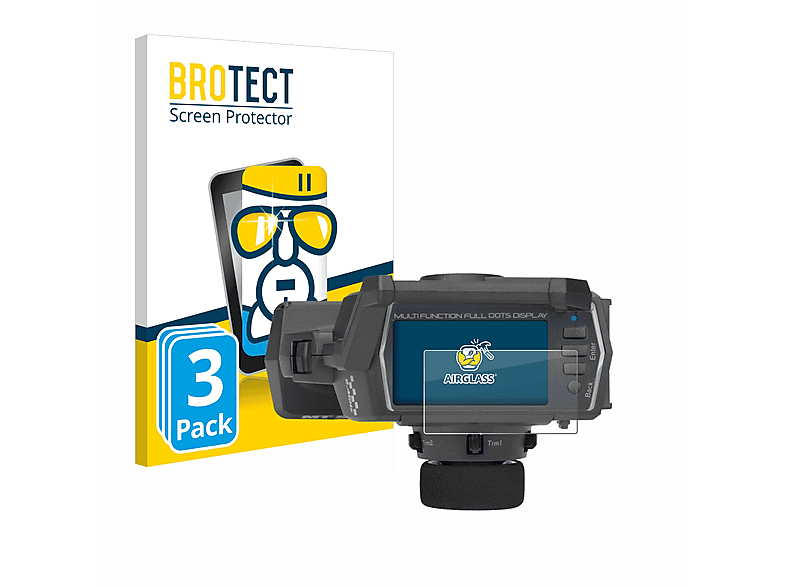 BROTECT 3x Airglass klare Schutzfolie(für Sanwa MT-S)