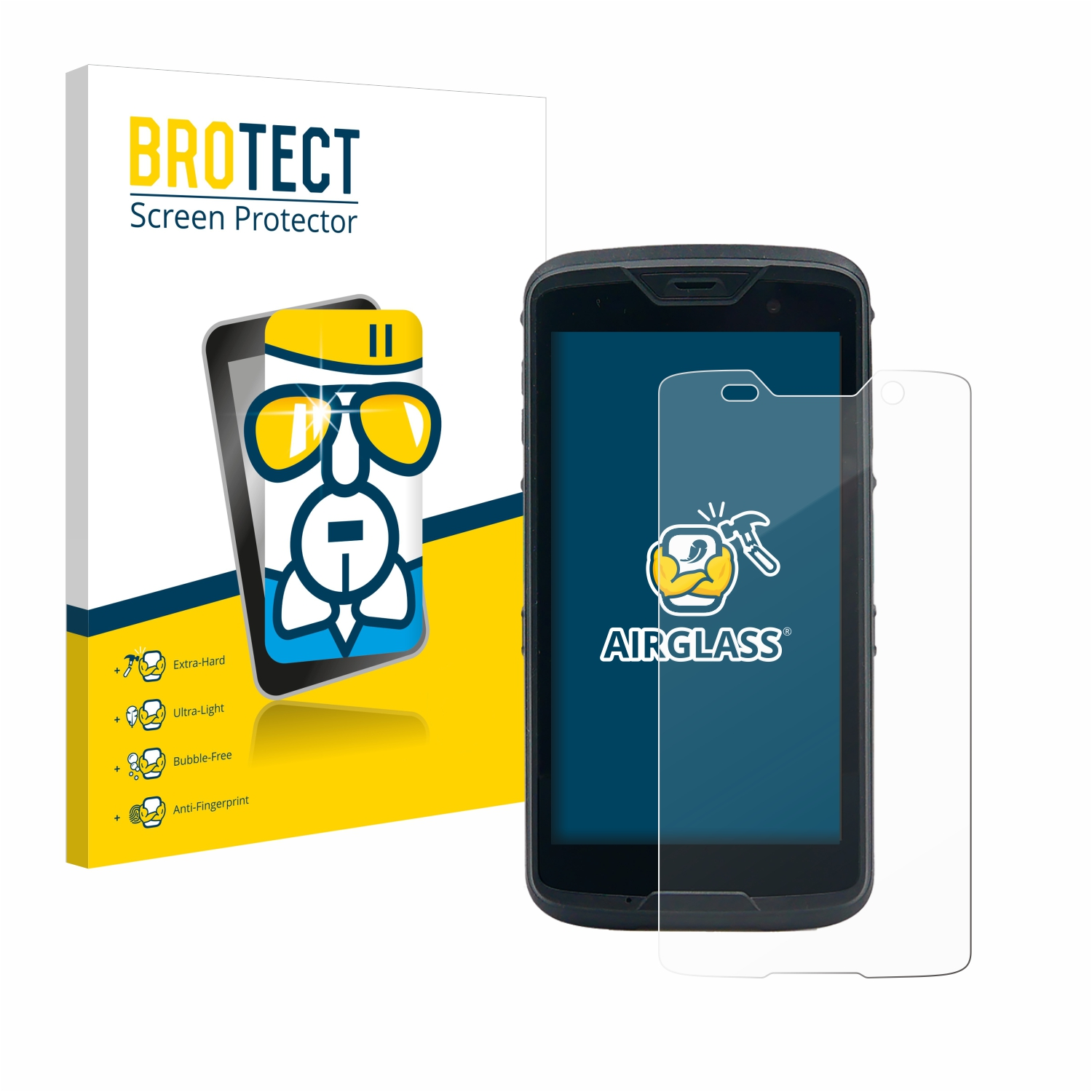 BROTECT Airglass Schutzfolie(für klare Unitech EA 520)