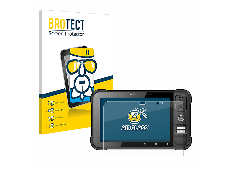 BROTECT Airglass klare Schutzfolie(für Chainway P80 RFID Tablet)