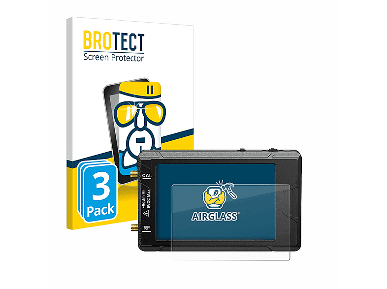 BROTECT 3x Airglass klare Schutzfolie(für tinySA ultra spectrum analyser)