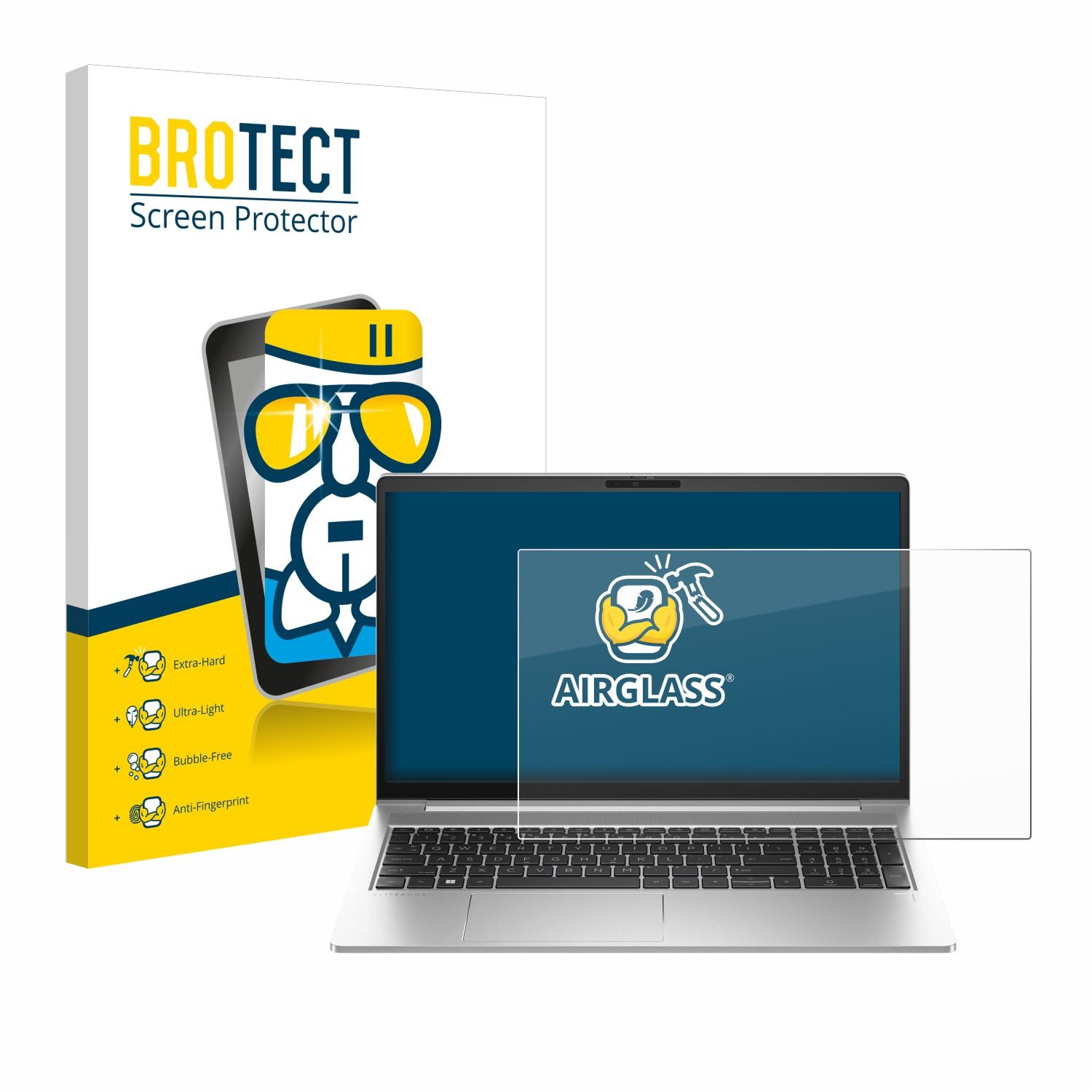 BROTECT Airglass klare Schutzfolie(für HP G10) 655 EliteBook