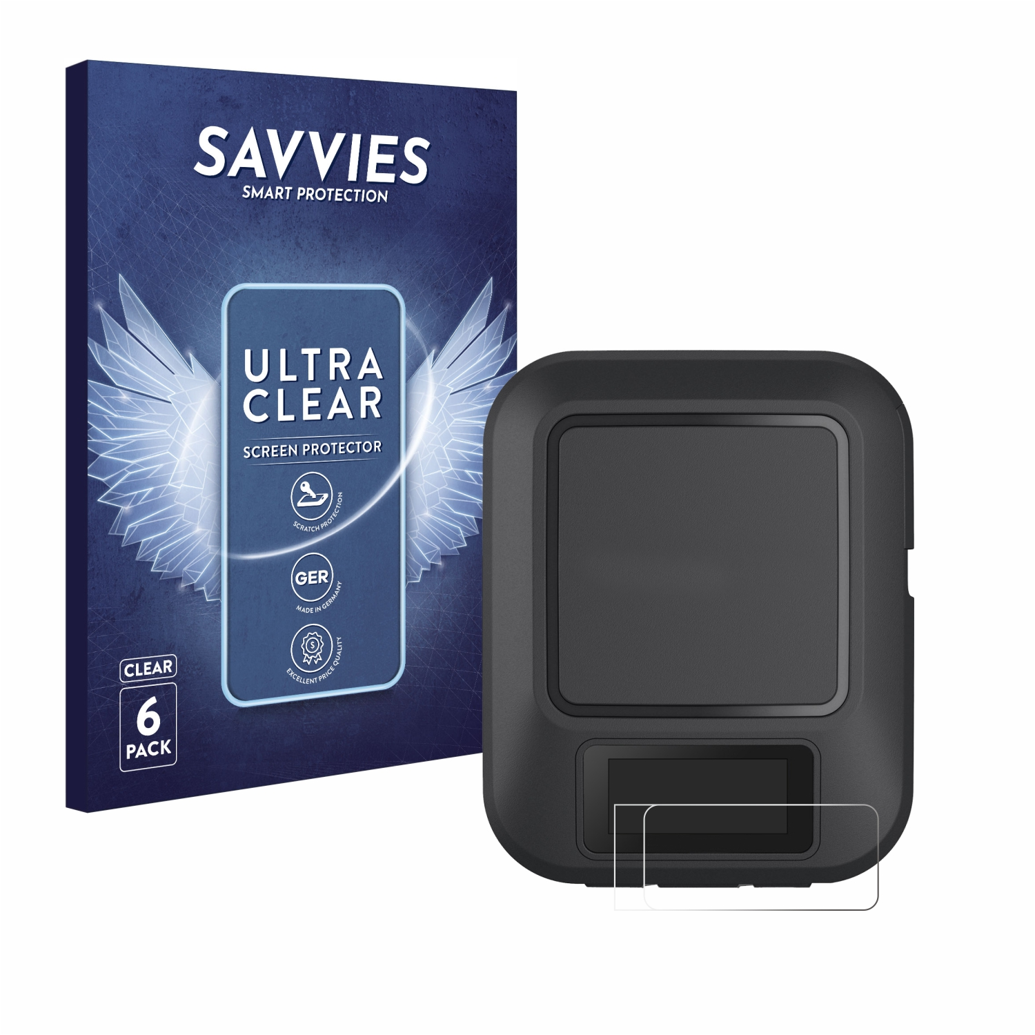 SAVVIES 6x klare Schutzfolie(für Messenger) Garmin inReach