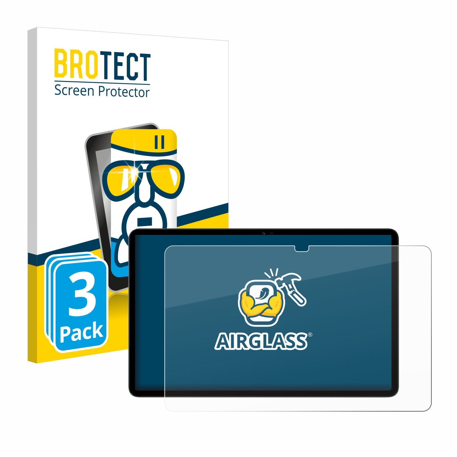 Pro) Pad Honor X8 3x Airglass BROTECT klare Schutzfolie(für