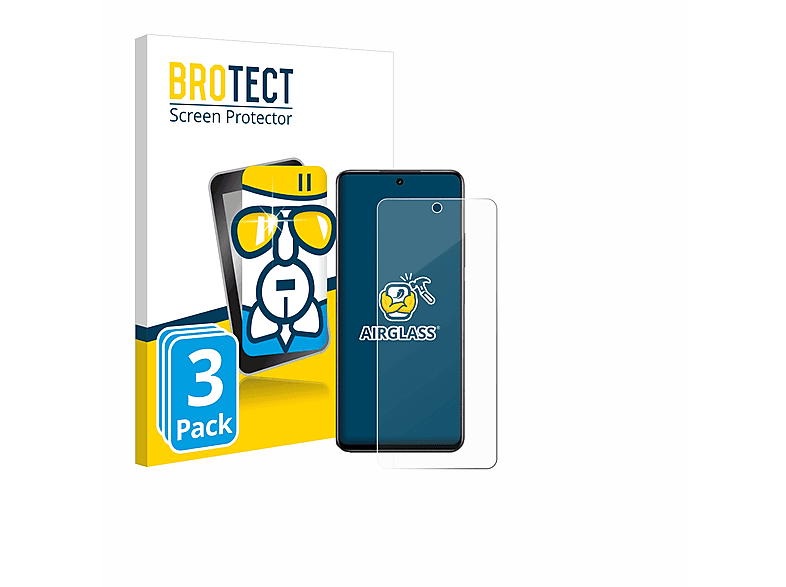 BROTECT 3x Airglass klare Schutzfolie(für realme 11x)
