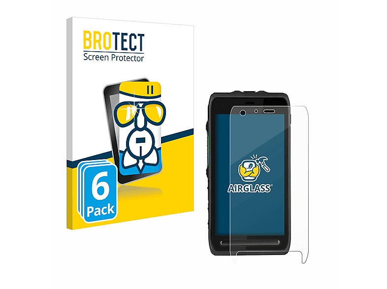 BROTECT 6x Airglass klare Schutzfolie(für Motorola LEX L11)