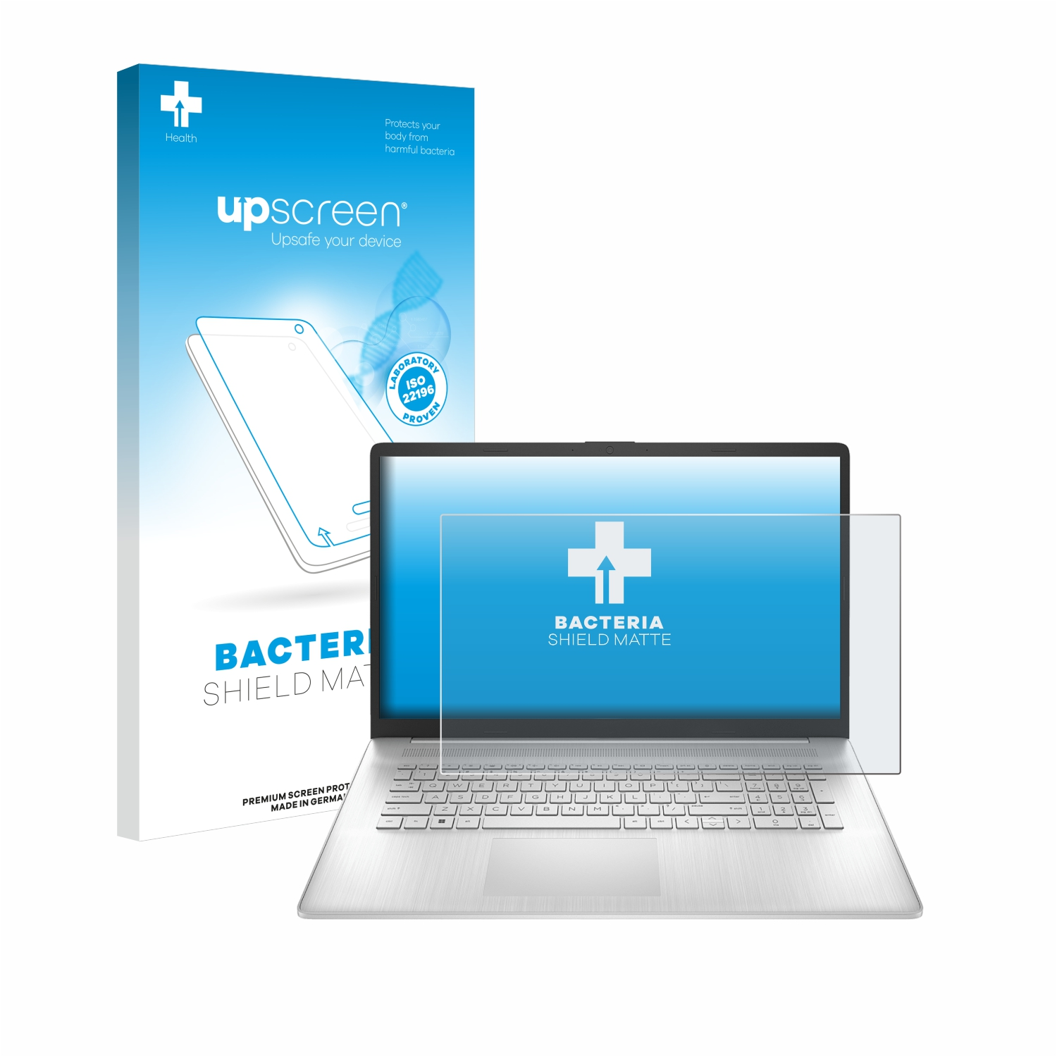 HP UPSCREEN antibakteriell entspiegelt 17-cp0565ng 2023) Schutzfolie(für matte