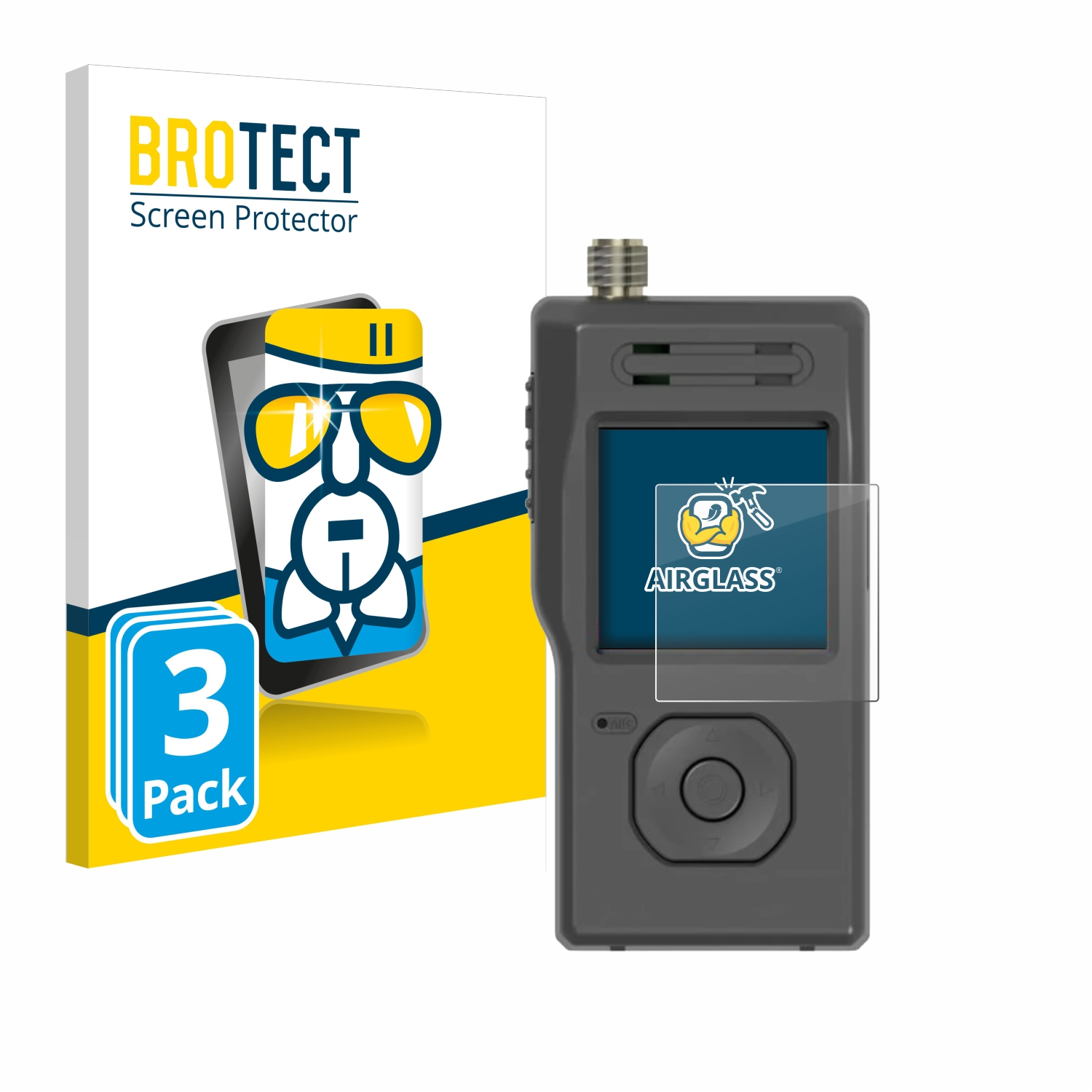 BROTECT 3x Airglass klare Schutzfolie(für PicoAPRS Transceiver) V4 WiMo