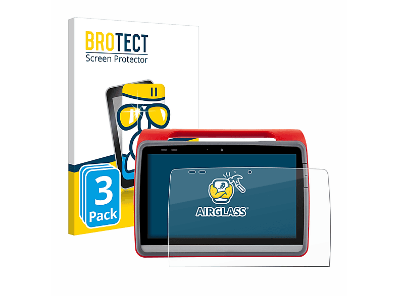 BROTECT 3x Airglass klare Schutzfolie(für medDV NIDApad)