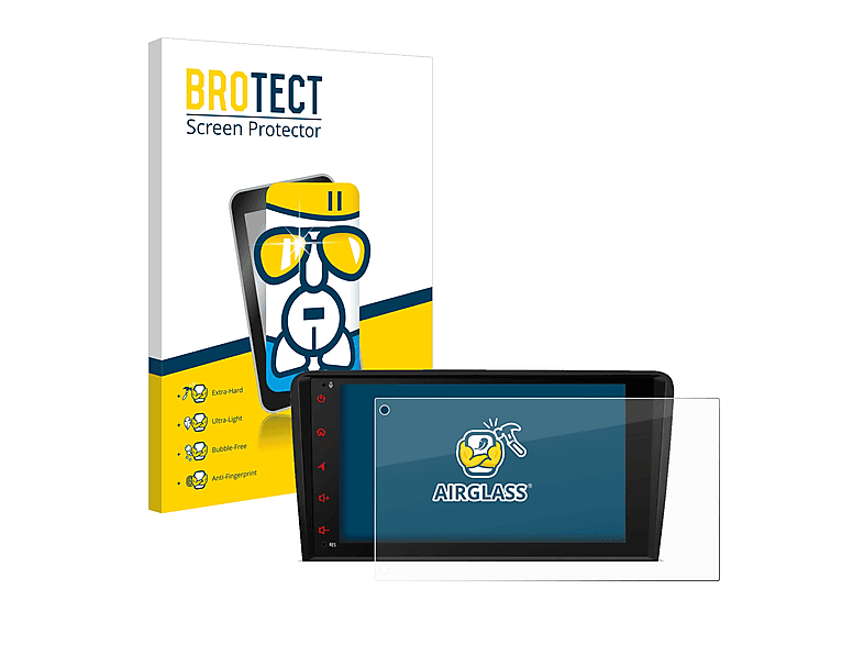 BROTECT Airglass klare Schutzfolie(für XTrons PSA80A3AL) | Navi-Taschen & -Schutzfolien