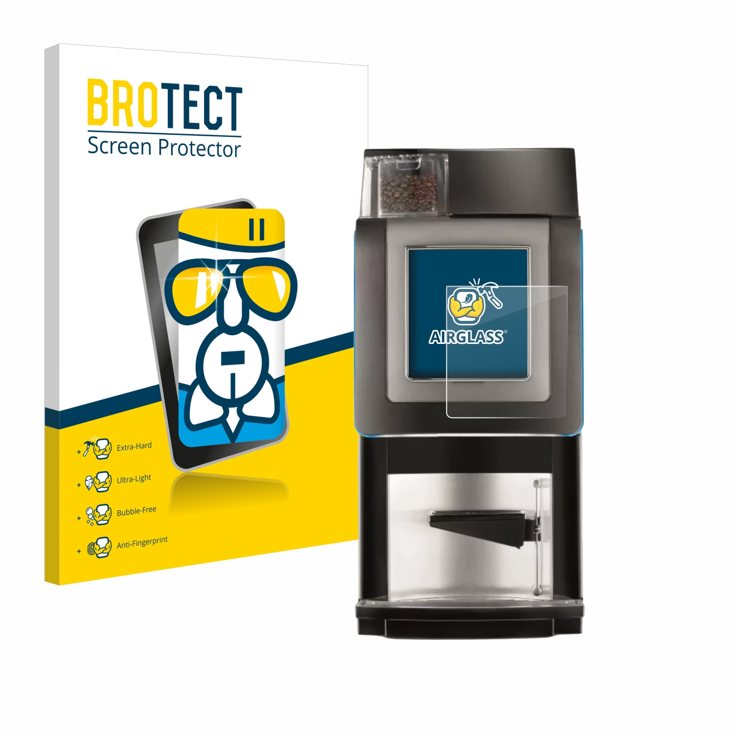Korinto BROTECT klare Airglass Schutzfolie(für Prime) Necta