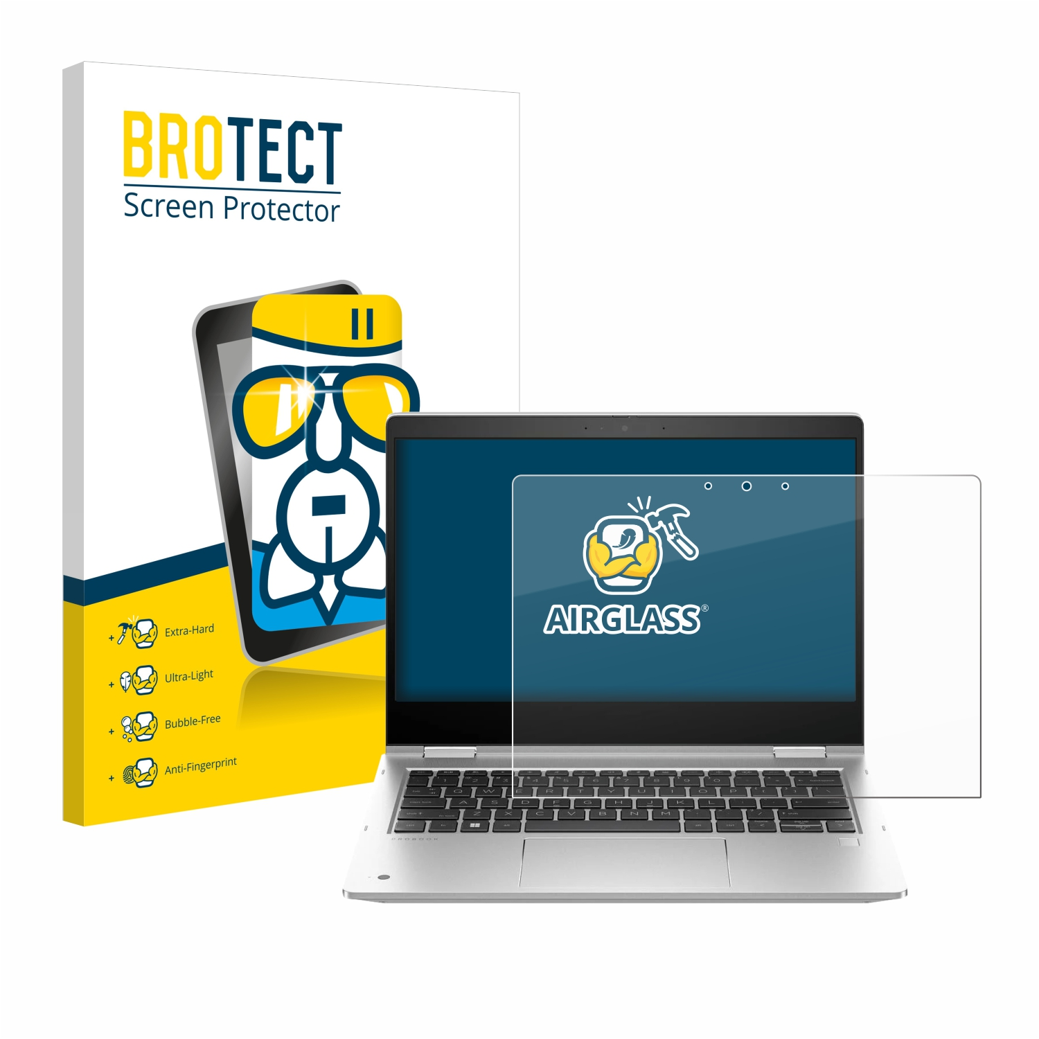 BROTECT Airglass klare Schutzfolie(für HP G10) ProBook 435 x360