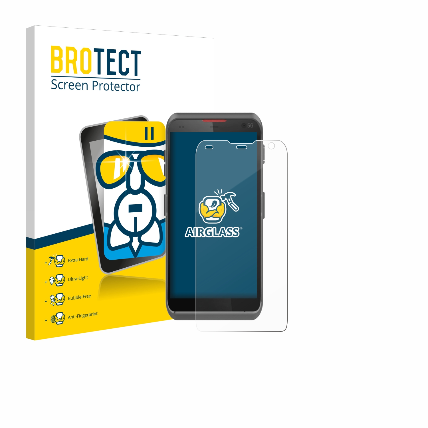 BROTECT Airglass klare Schutzfolie(für Honeywell ScanPal EDA57)