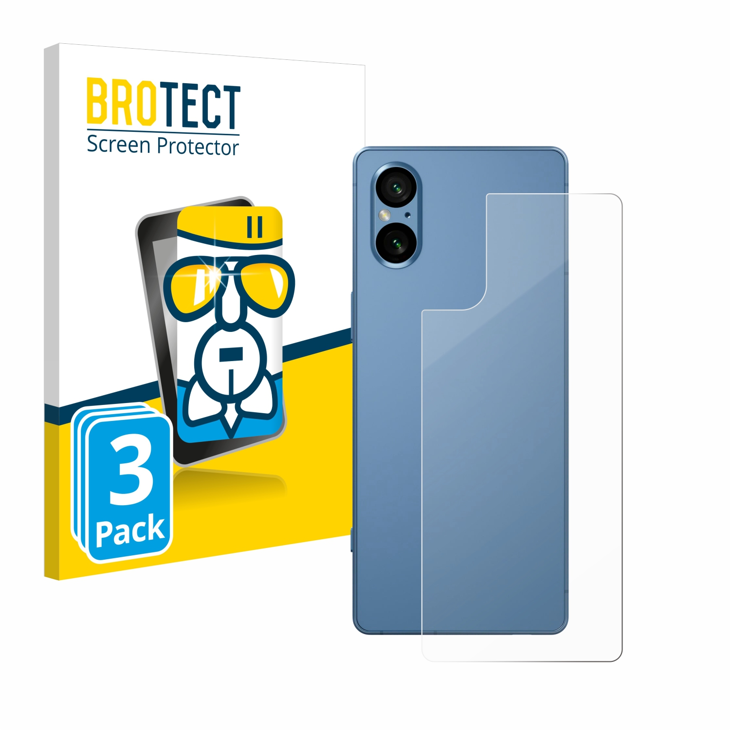 BROTECT 3x Airglass klare Schutzfolie(für Sony 5 V) Xperia